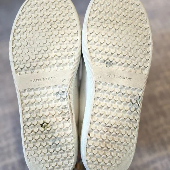 Isabel Marant Red and White Sneakers - Picture 3 of 5